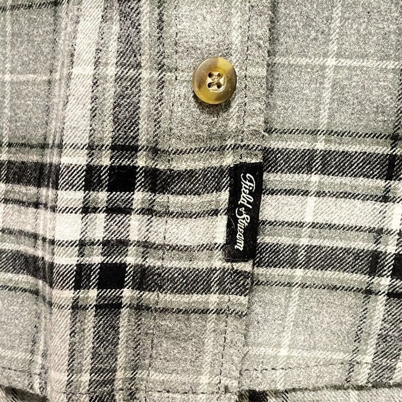Field & Stream Mens Size L Flannel Plaid Long Sleeve Button Down Shirt Cotton - Picture 5 of 8